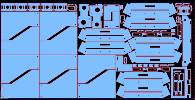 Automatic nesting layout for sheet metal parts